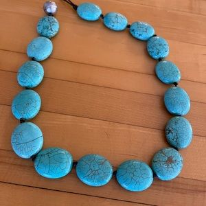 Turquoise necklace 17.5 inches